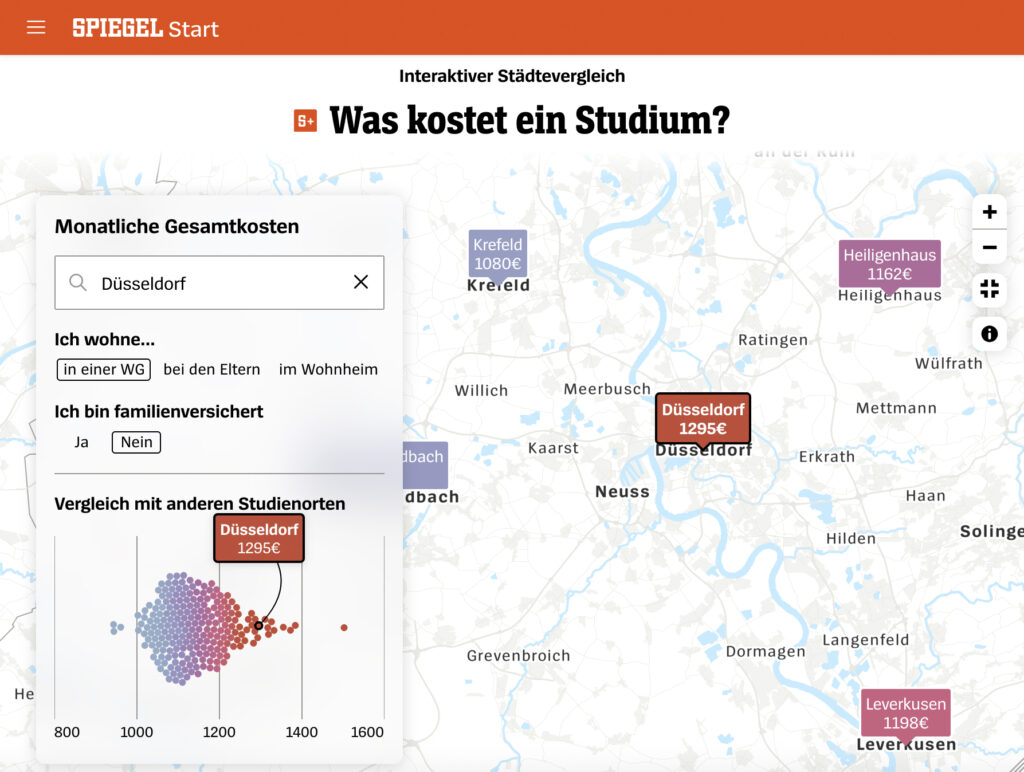 An interactive map built using self-hosted tiles